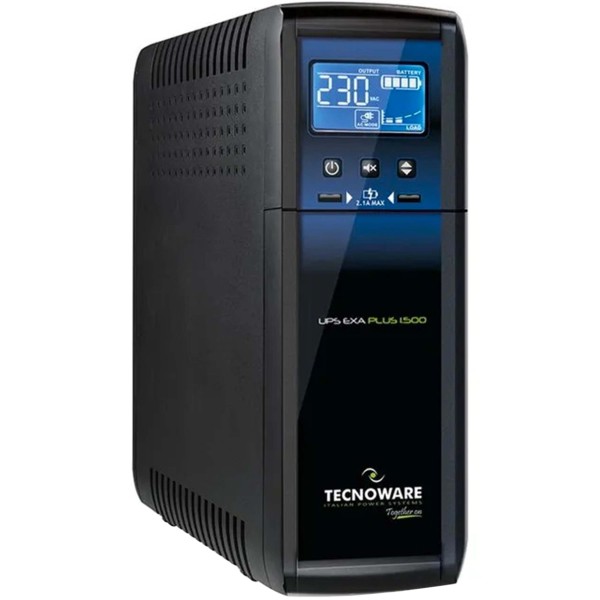 UPS 1500VA 1050W LCD GRUPPO CONTINUITA' PROTEZIONE SBALZO COMPUTER FULMINE IEC