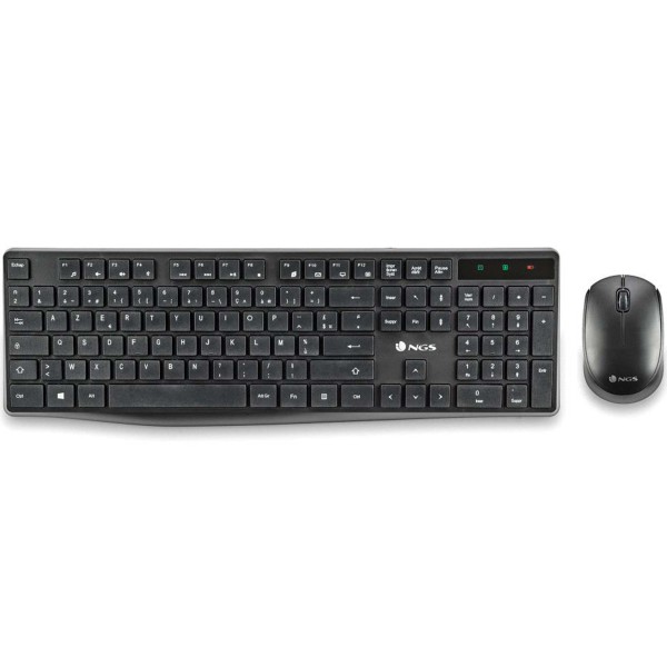 KIT MOUSE E TASTIERA AZERTY WIRELESS WIFI SENZA FILI M&K LAYOUT FRANCESE FR PC