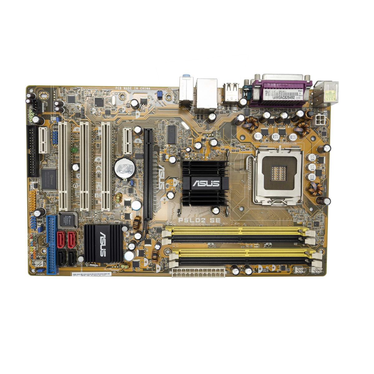 Motherboard LGA775 LGA 775 ASUS P5LD2 SE/C DDR2 4 Slot ATX RS232 Serial LPT - Picture 4 of 5