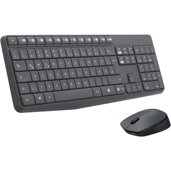 LOGITECH MK295 KIT MOUSE E TASTIERA WIRELESS WIFI LAYOUT DE QWERTZ SILENT