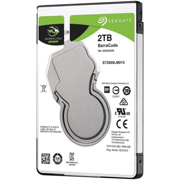 SEAGATE HDD SATA 2,5" 2TB 2000GB ST2000LM015 HARD DISK INTERNO NOTEBOOK LAPTOP