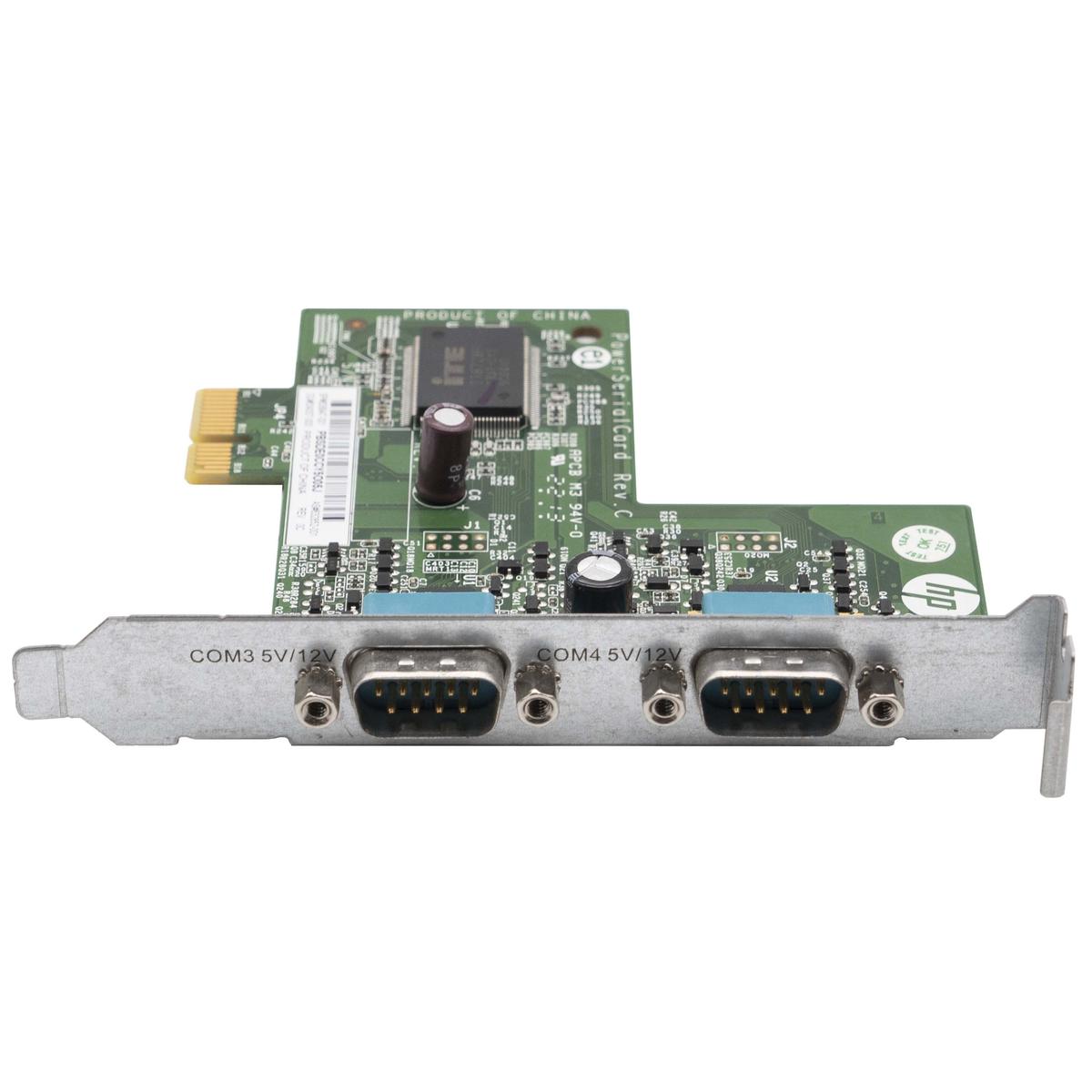 Card Pcie 640267-001 638947-001 Double Port Serial RS232 Com 5V/12V