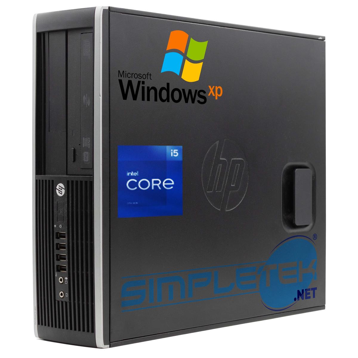 HP 8200 SFF i5 4GB 120GB 1TB WINDOWS XP Desktop Computer RS232 COM DVD-RW - Picture 1 of 5