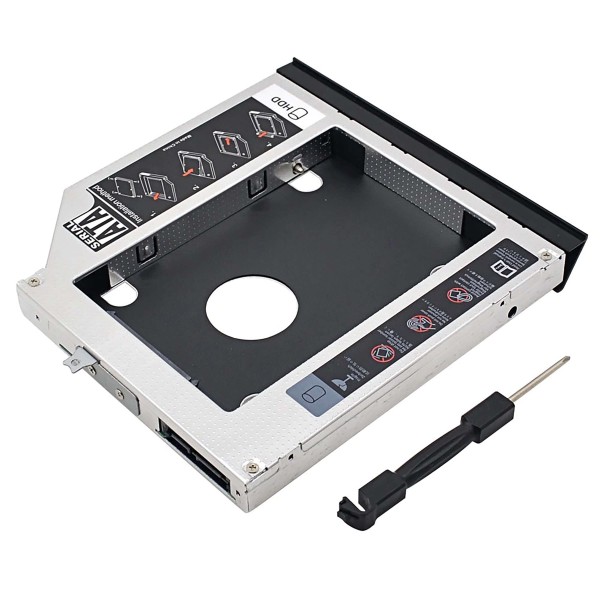 CADDY HDD SSD LETTORE ODD DVD CD SATA LENOVO L410 L412 L420 L421 L430 12.7MM