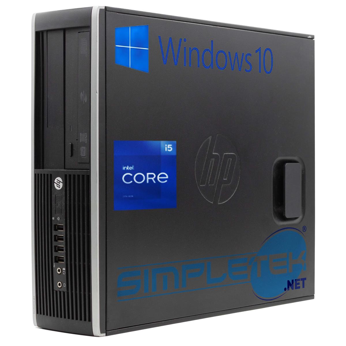 HP 8200 SFF i5 16GB 240GB 1GB GPU WINDOWS 10 Desktop Computer RS232 DVD-RW - Picture 1 of 5
