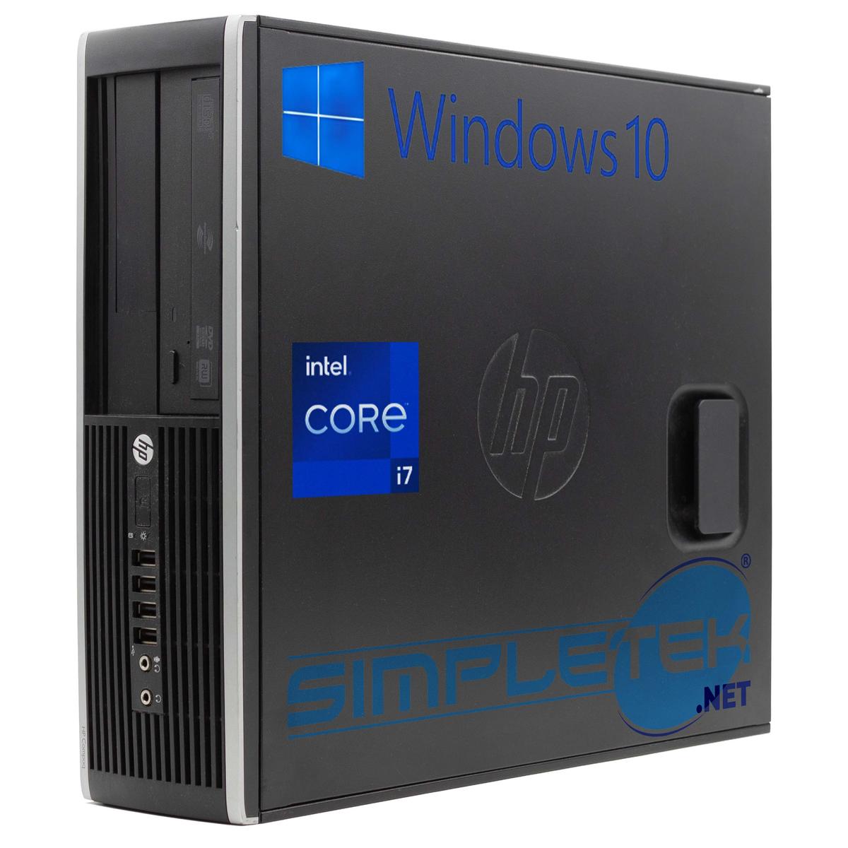 HP 8200 SFF i7 16GB 240GB 1GB GPU WIN10 Desktop Computer RS232 COM DVD-RW