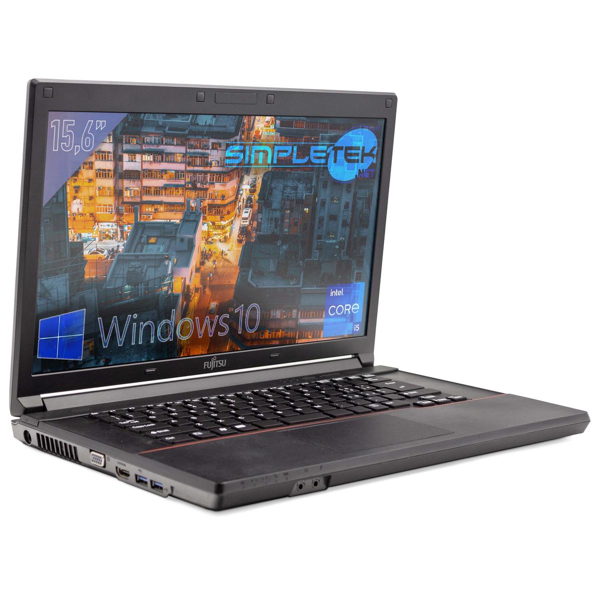 Fujitsu A574 Core i5 15,6 " Win 10 4GB 120GB HDMI Keyboard Portable Notebook - Picture 3 of 9