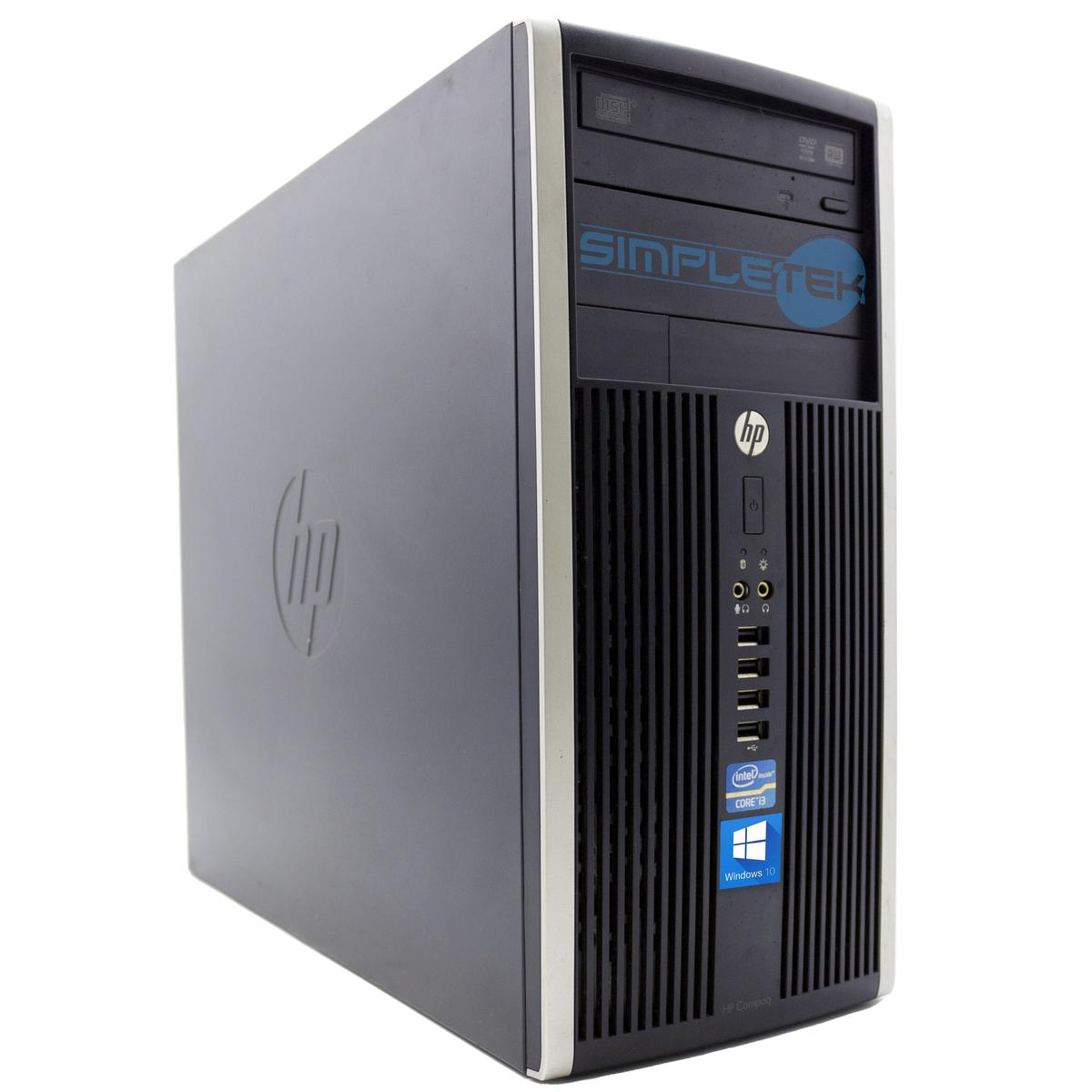 HP 6200 PRO MT I3 3.10GHZ 16GB 240GB 2GB GPU Computer Mini Tower RS232 Win 10