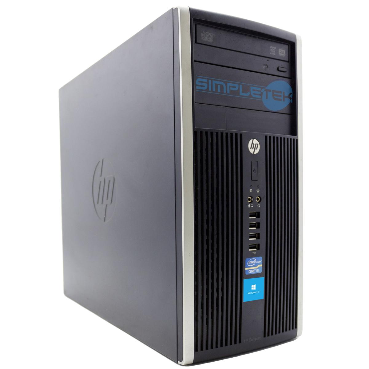 HP 6200 PRO MT I3 3.10GHZ 16GB 240GB 2GB GPU Computer Mini Tower RS232 Win 11