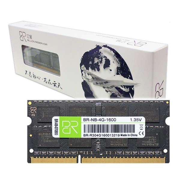 BANCO MEMORIA RAM COMPUTER PORTATILE DDR3L 4GB 1600MHZ BLISTER BR-NB-4G-1600