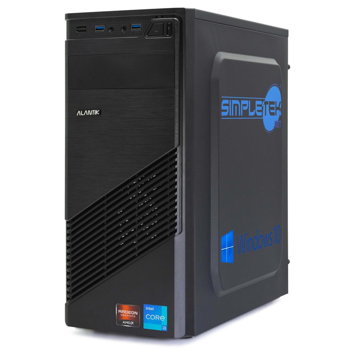 Computer Assembled i3 16GB 480GB 4GB Gpu RX550 WIN10 Pro Use Office HDMI Cable