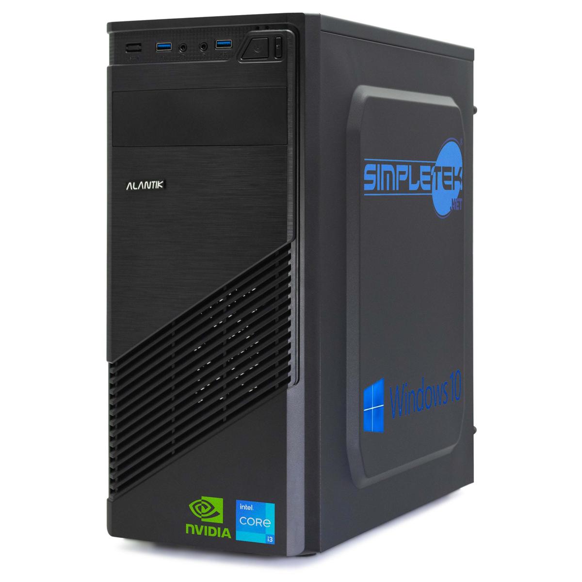 Computer Assembled i3 16GB 240GB 1TB 2GB Gpu GT710 Win 10 Gaming Graphics PC - Picture 1 of 5