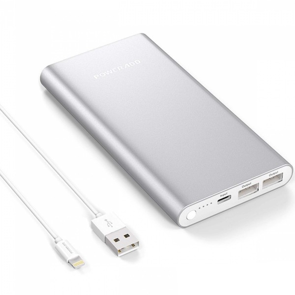 POWERBANK CARICATORE 26800MAH RICARICA RAPIDA SOLARE 2 PORTE USB POWER BANK