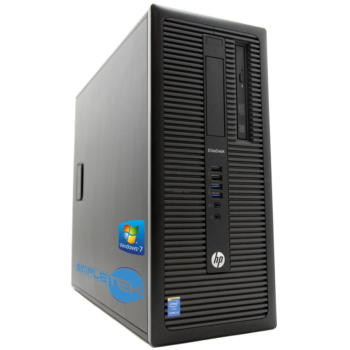 HP 800 G1 i3 4130 3.40GHZ 16GB 480GB 2TB HDD Win 7 Desktop Computer Tower RS232