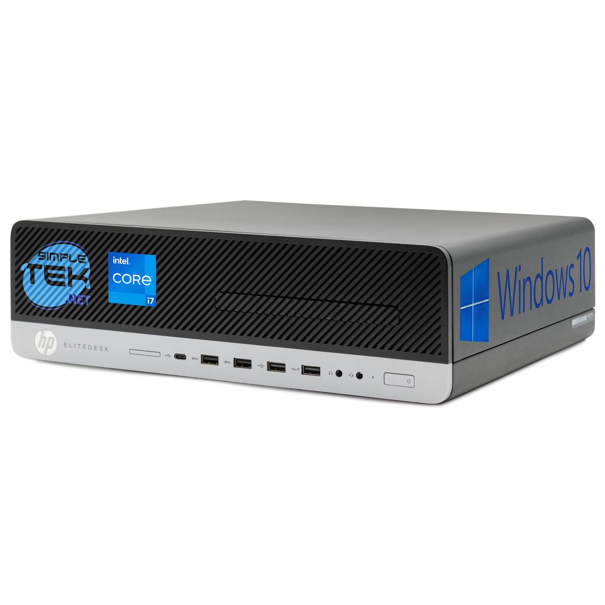 HP Prodesk 800 G3 SFF i7 16GB 240GB 1TB 2GB Gpu GT710 WIN10 Mini Desktop Dvd-Rw - Picture 1 of 5