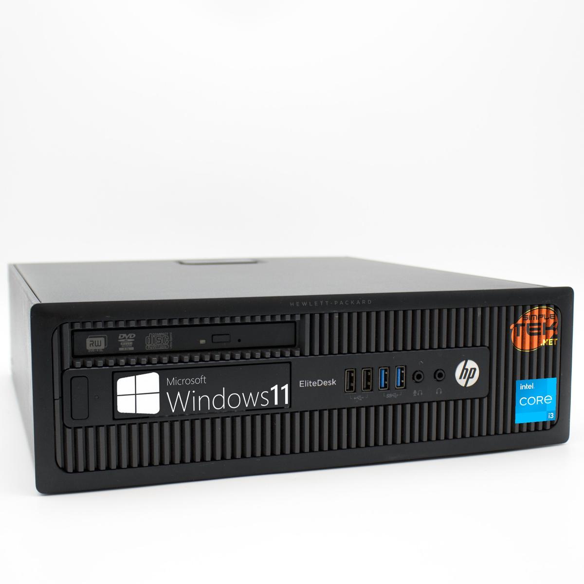 HP Elitedesk 800 G1 SFF i3 16GB 480GB Win 11 PC Desktop-Computer Desktop RS232