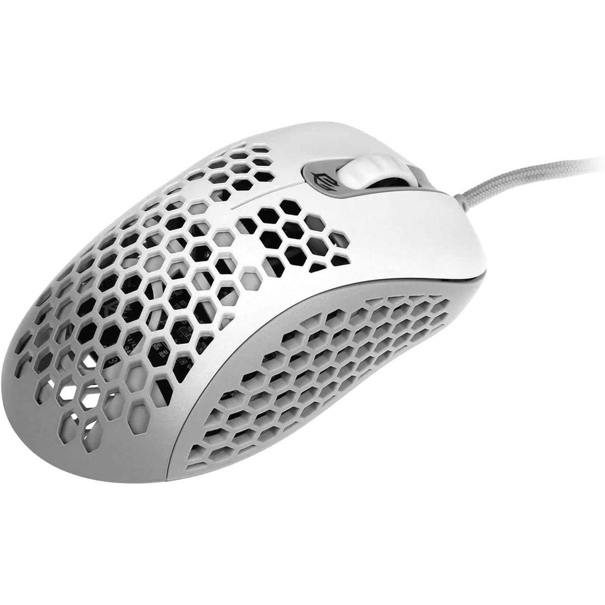 Optical Mouse G-Wolves Gaming with Cable 12000 Dpi 7 Buttons LED RGB Matt White - Picture 3 of 5
