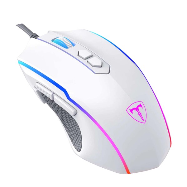 MOUSE CABLATO USB CON FILO WIRED GRIGIO PROFESSIONALE UFFICIO GIOCO GRIGIO