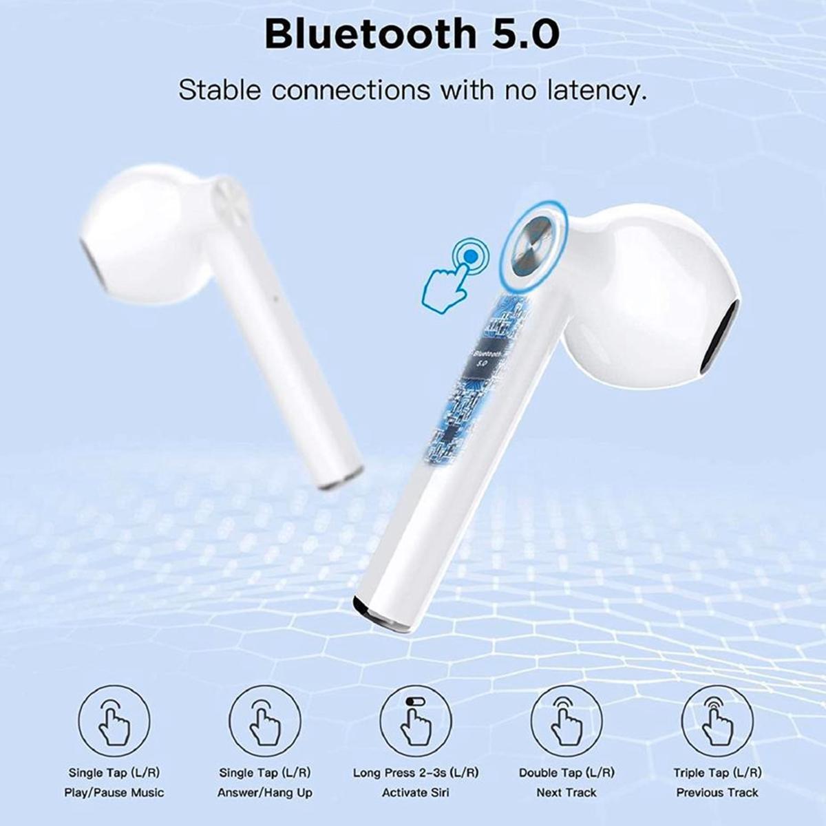 Kopfhörer Drahtlos T16 Bluetooth Steuerung Touch Wiederaufladbar Earbuds - Picture 2 of 6