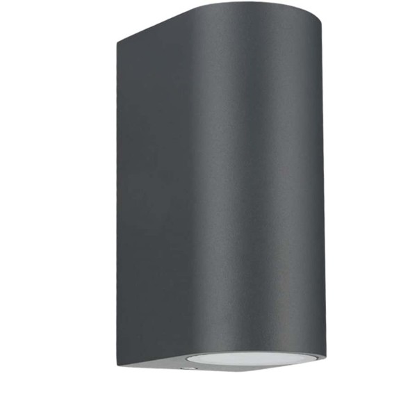 APPLIQUE ALLUMINIO LUCE LAMPADA DA PARETE ESTERNA MURO CASA IMPERMEABILE GU10