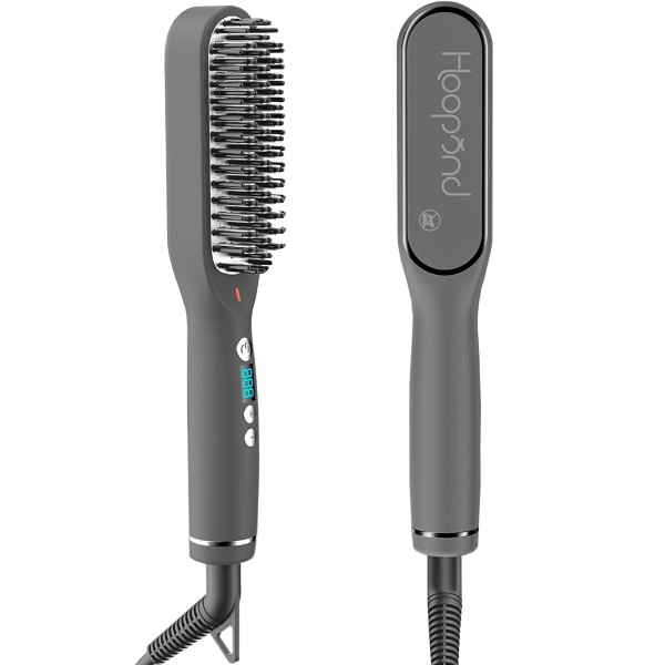 SPAZZOLA LISCIANTE PIASTRA MINI PORTATILE PICCOLA ELETTRICA CAPELLI BARBA