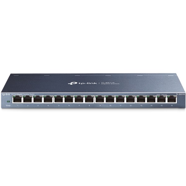 TP-LINK SWITCH DI RETE 16 PORTE GIGABIT 10/100/1000 LAN RJ45 ETHERNET PnP