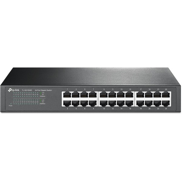 TP-LINK SWITCH DI RETE 24 PORTE GIGABIT 10/100/1000 LAN RJ45 ETHERNET UNMANAGE