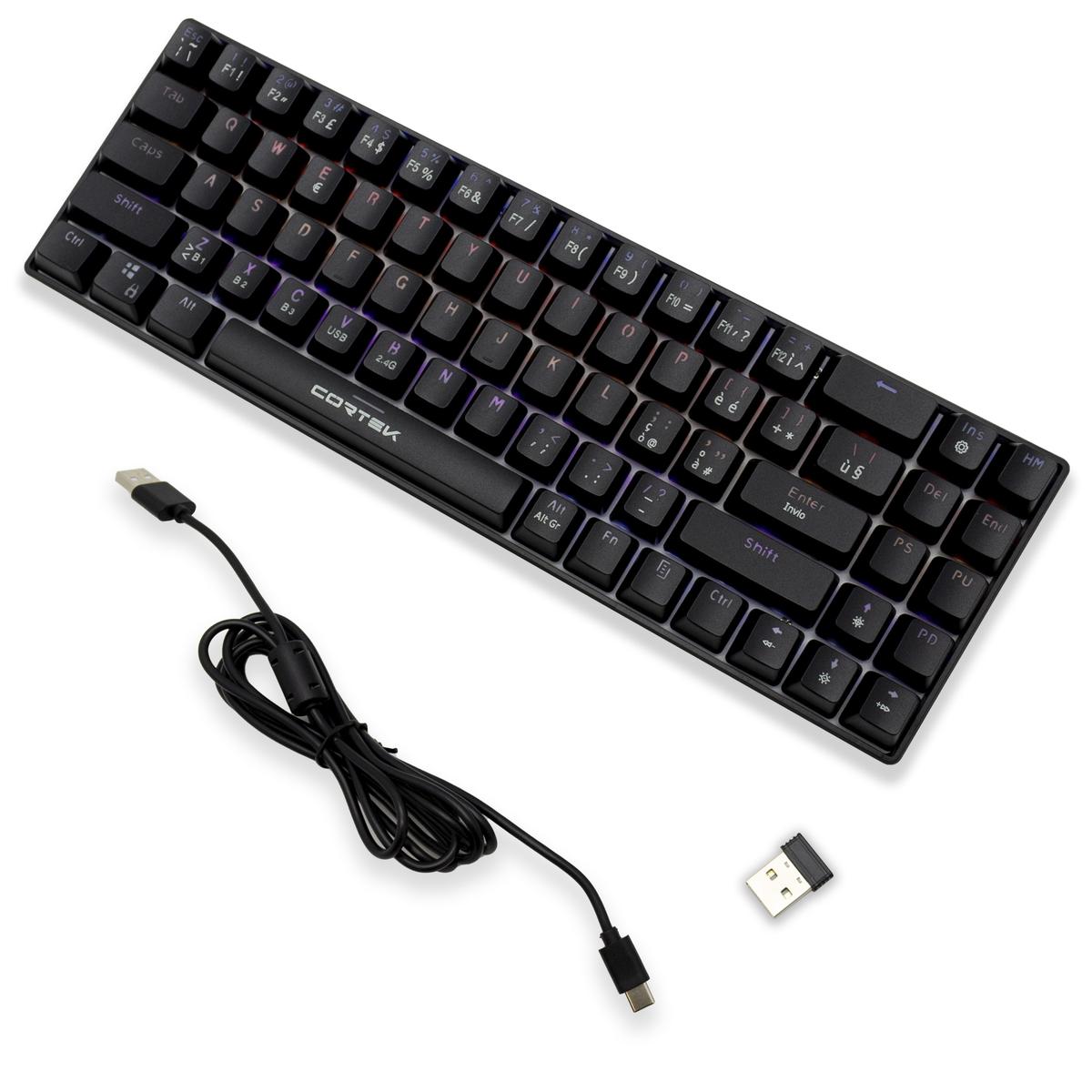 Keyboard Mechanical Mens Gaming RGB Game Wireless Wifi Bluetooth Wireless Wired - Picture 3 of 6