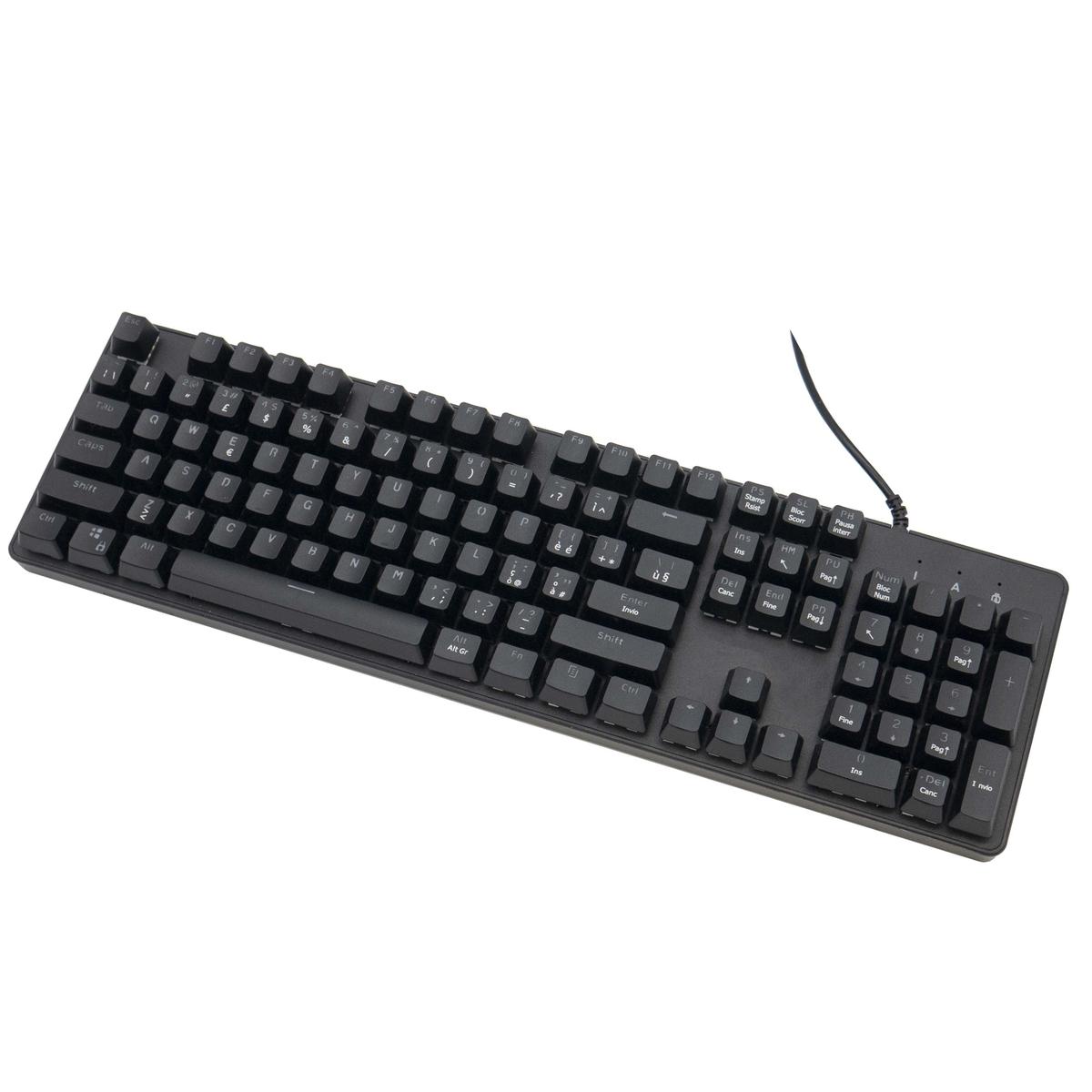 Keyboard Mechanical Mens Gaming RGB Coloured Game USB Wired PC 5