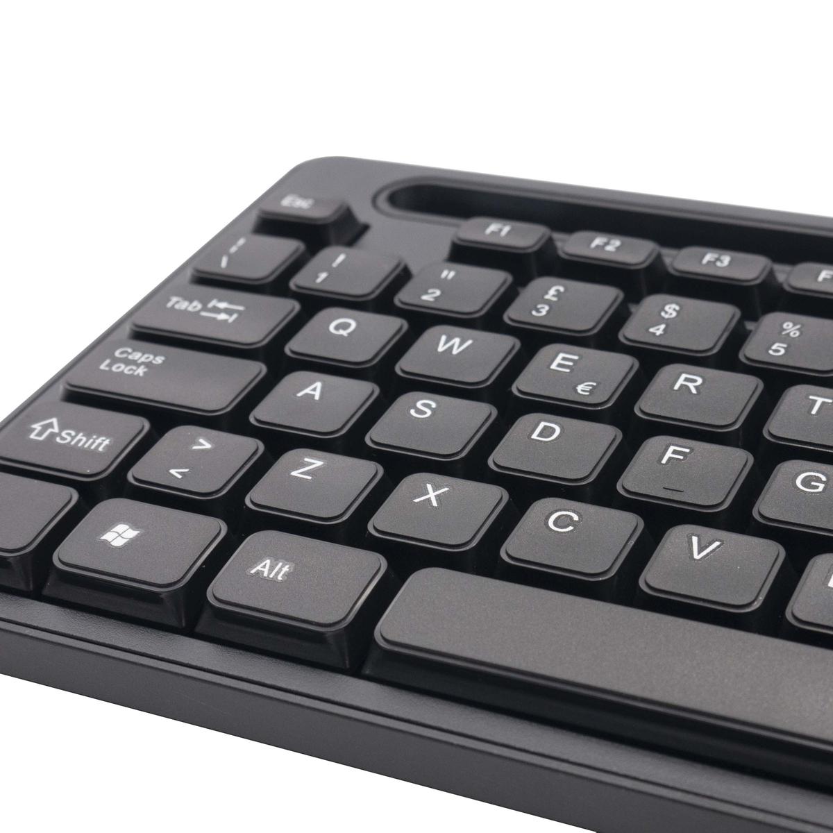 Keyboard Wired USB With Cable Desk Support Smartphone Tablet Cellular - Picture 3 of 5