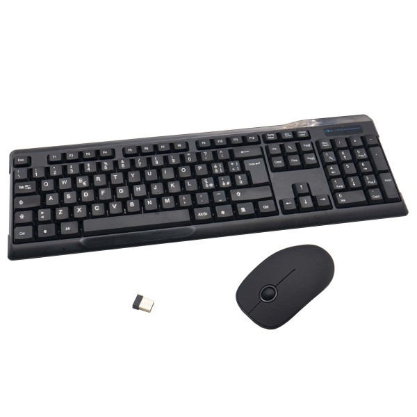 KIT MOUSE E TASTIERA WIRELESS SENZA FILI M&K ECONOMICO DA UFFICIO ALL IN ONE PC