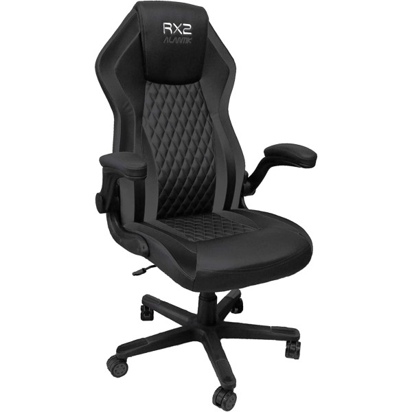 SEDIA DA GAMING POLTRONA DA GIOCO UFFICIO REGOLABILE ERGONOMICA CON RUOTE NERA