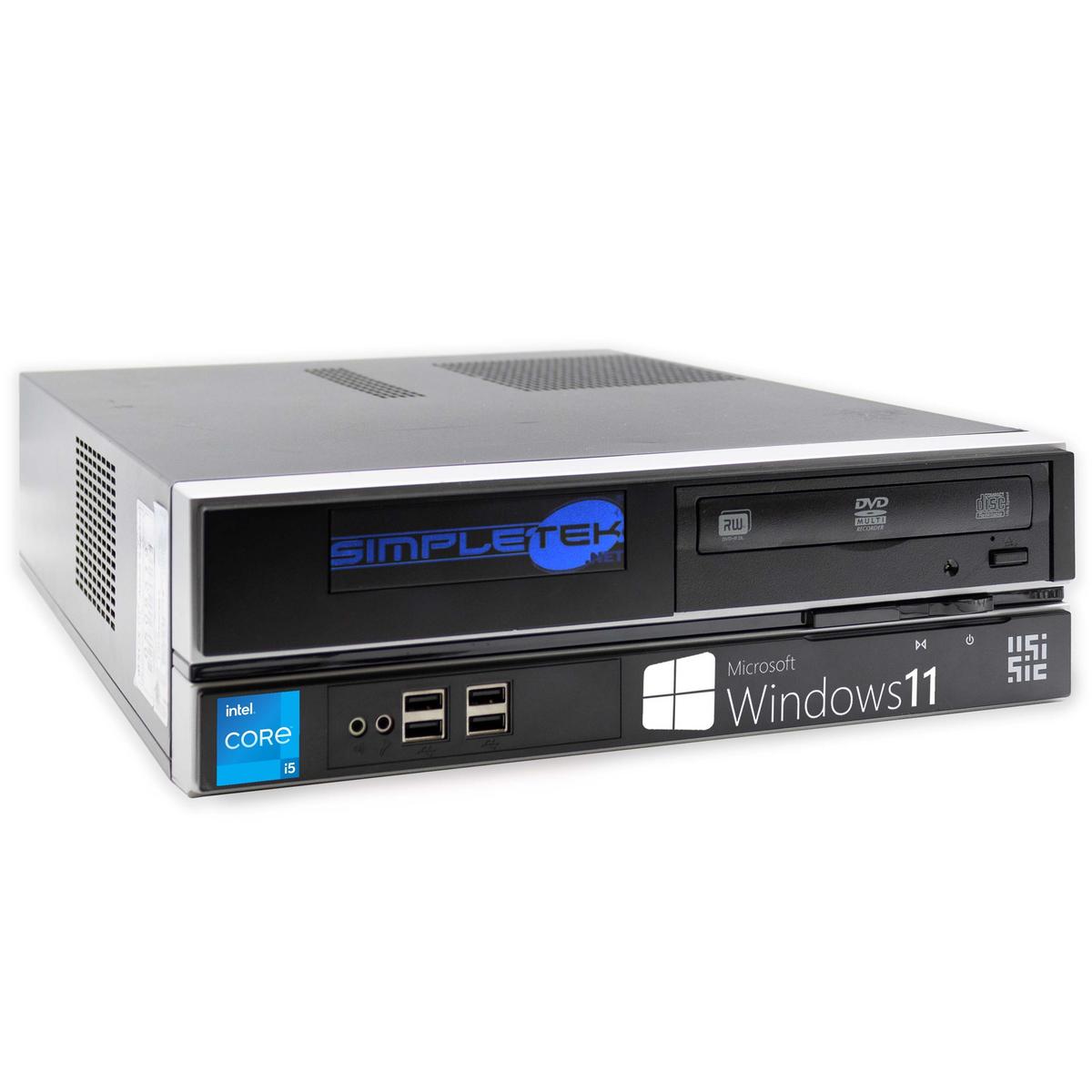 Ordinateur Fixe SFF Compact i5 8GB 120GB Windows 11 Pro en Série RS232 Parallel