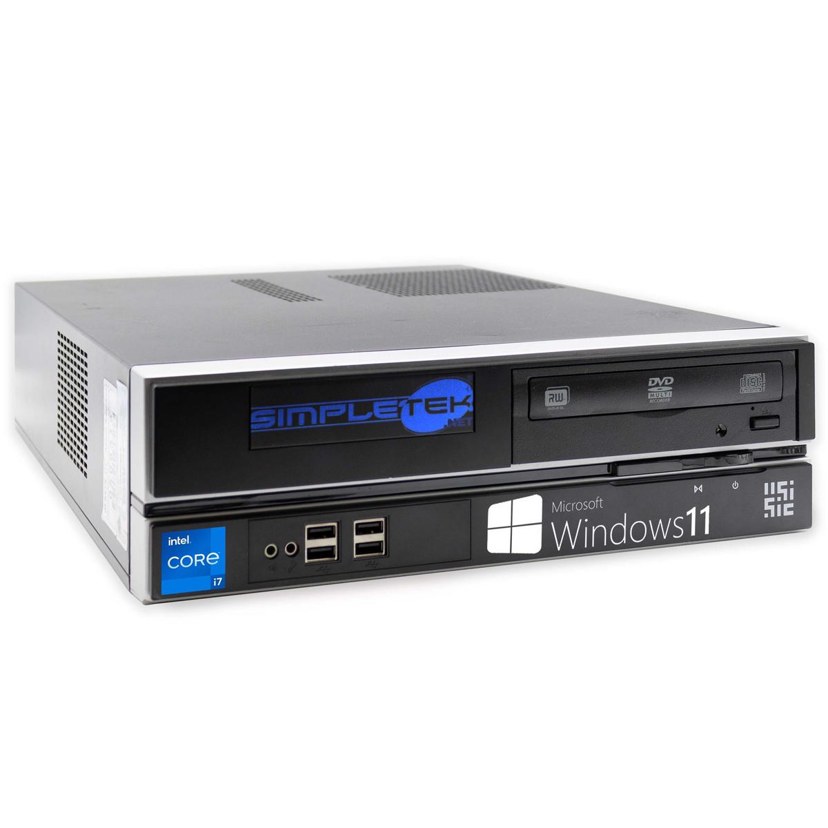 Desktop Computer SFF Compact i7 8GB 240GB Windows 11 Pro Serial RS232