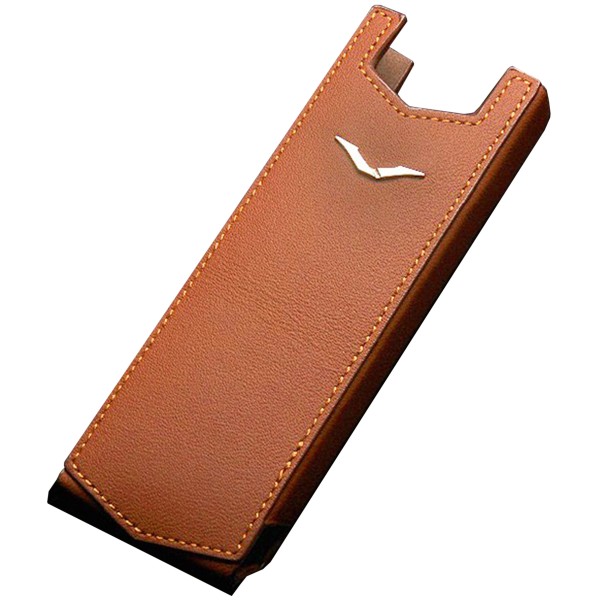 CASE ORANGE LEATHER VERTU SIGNATURE S CUSTODIA COVER ORIGINAL LUXURY ACCESSORY