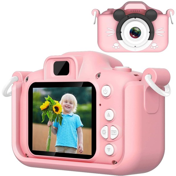 FOTOCAMERA DIGITALE PER BAMBINI 12MP CON SCHERMO LCD CON VIDEOCAMERA 32GB SD