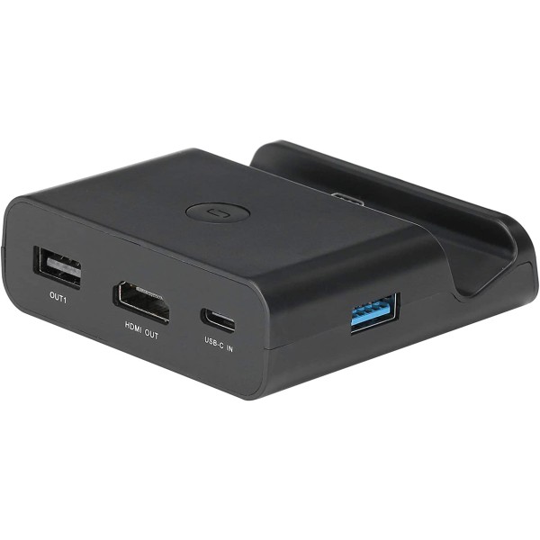 DOCK TV SWITCH PORTATILE PER NINTENDO USB 3.0 LAN TYPE C CON 5 INTERFACCE