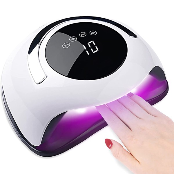 LAMPADA PER UNGHIE 120W MANICURE ASCIUGATURA LED UV SMALTO GEL CON SENSORE