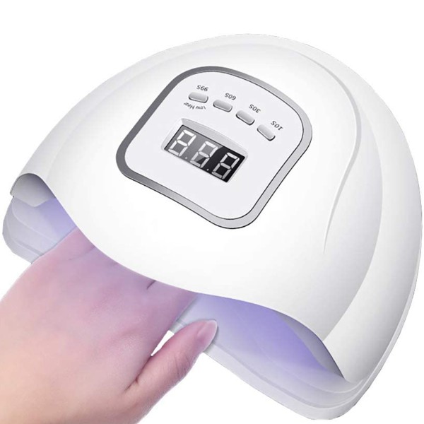 LAMPADA PER UNGHIE 120W MANICURE ASCIUGATURA LED UV SMALTO GEL CON SENSORE