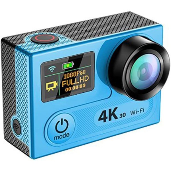 ACTION CAM  4K 30fps 2" LCD + OLED 170° WIDE ANGLE WIFI HDMI DVR REMOTE CONTROL