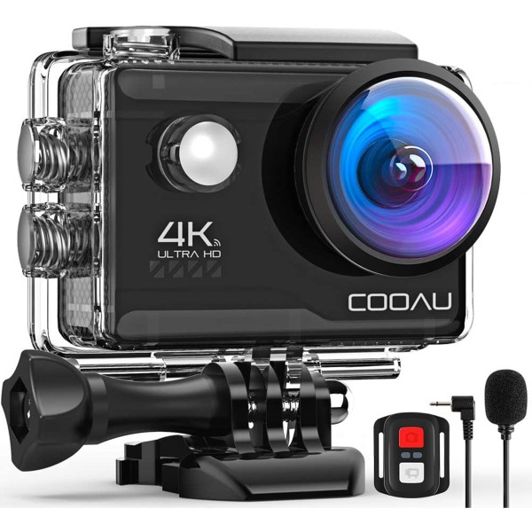 ACTION CAM HD 4K 20MP WIFI CON MICROFONO SPORT IMPERMEABILE 40M VIDEO FOTO