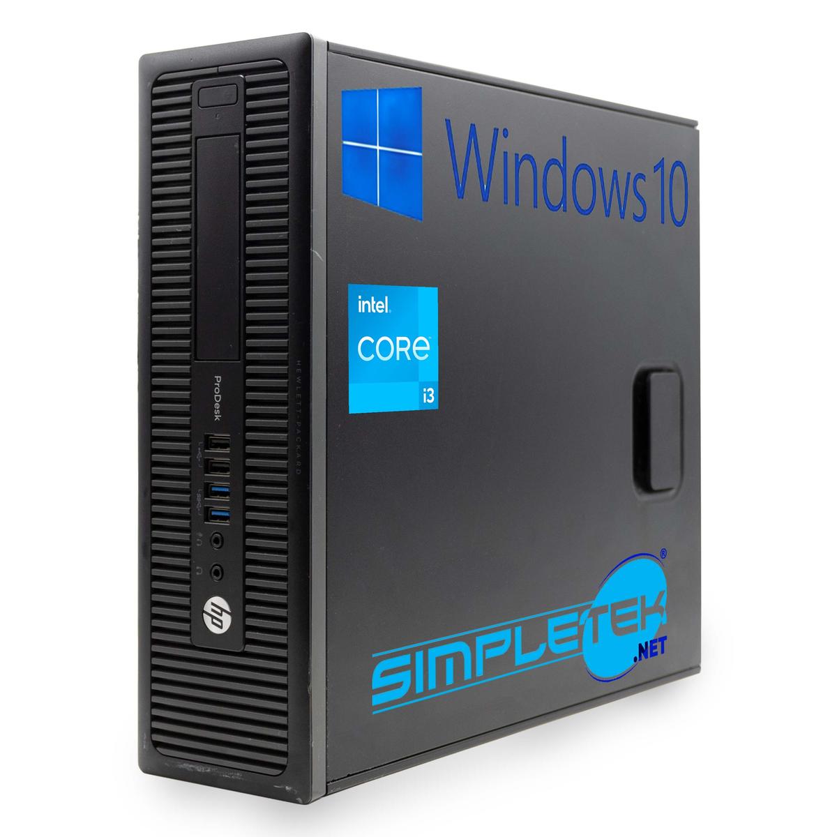 HP 600 G1 SFF i3 WIN 10 16GB 240GB 1TB HDD 1GB GPU GT710 PC RS232 Serial COM - Picture 1 of 4