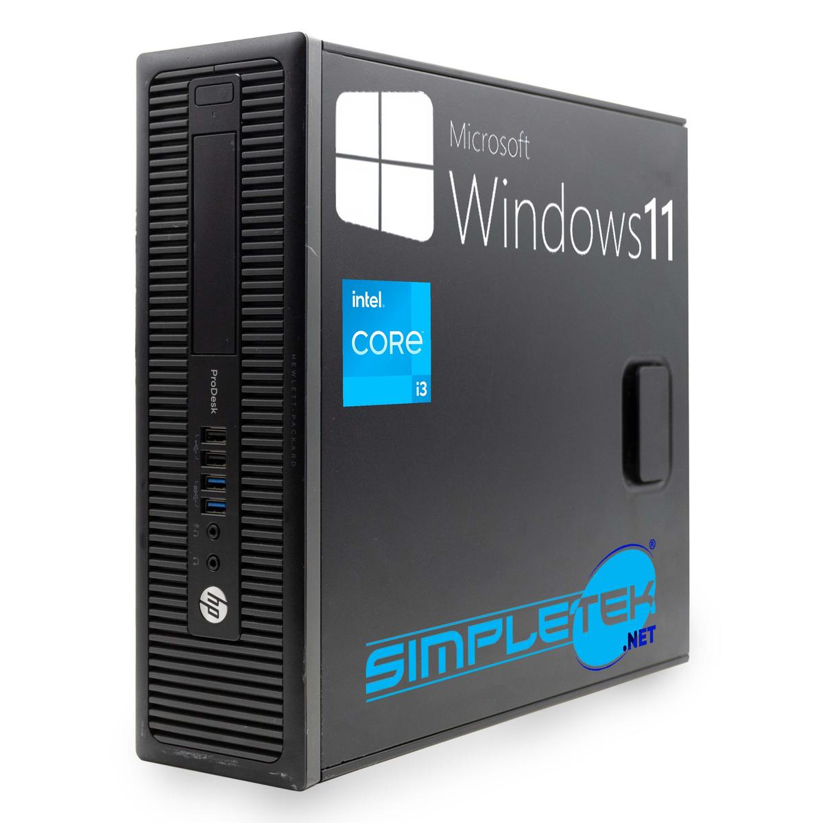 HP 600 G1 SFF i3 WIN11 16GB 240GB 1TB HDD 1GB Gpu GT710 PC RS232 Com Serial - Picture 1 of 4