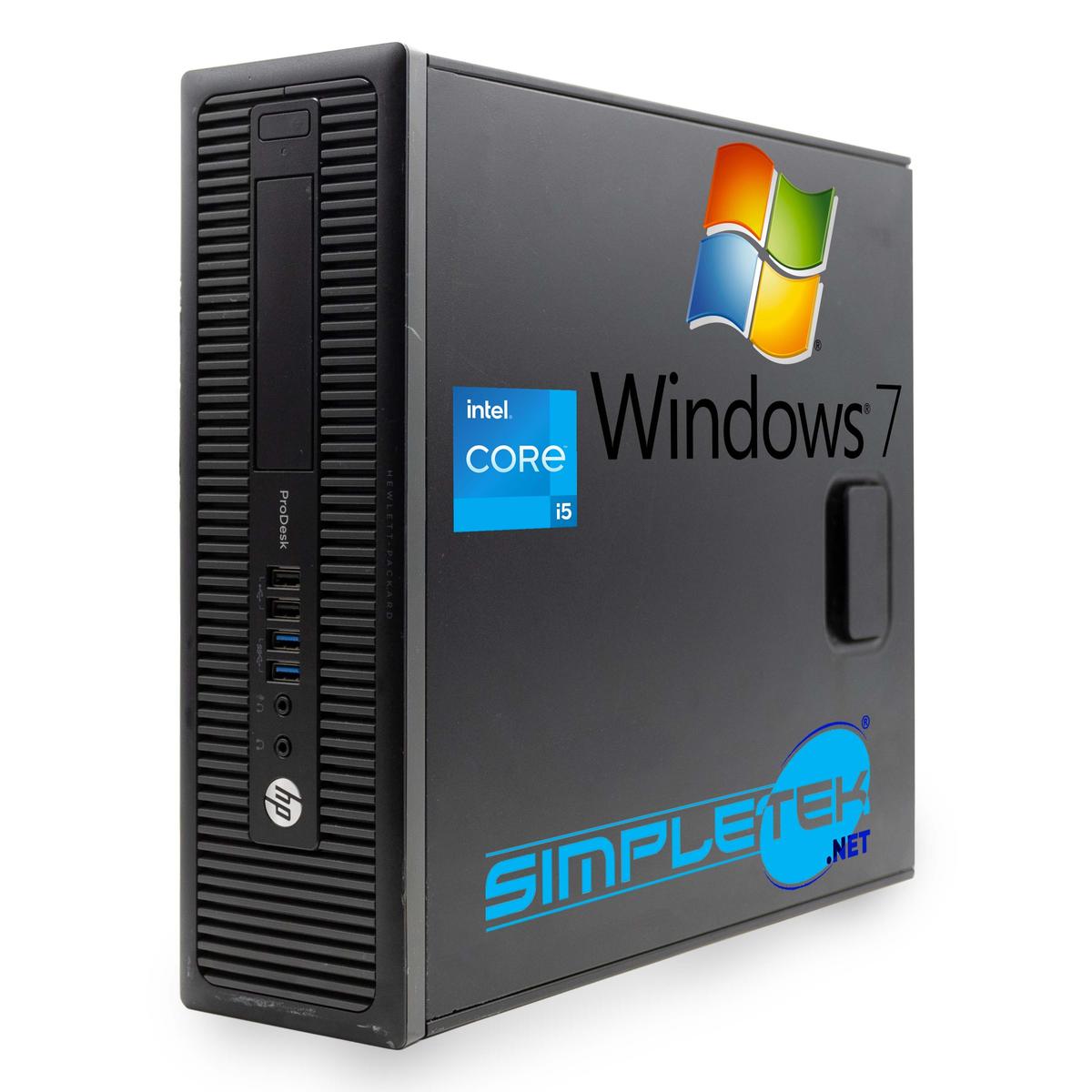 HP 600 G1 SFF i5 WIN7 Pro 16GB 240GB 1TB HDD 1GB Gpu GT710 PC RS232 Com Serial