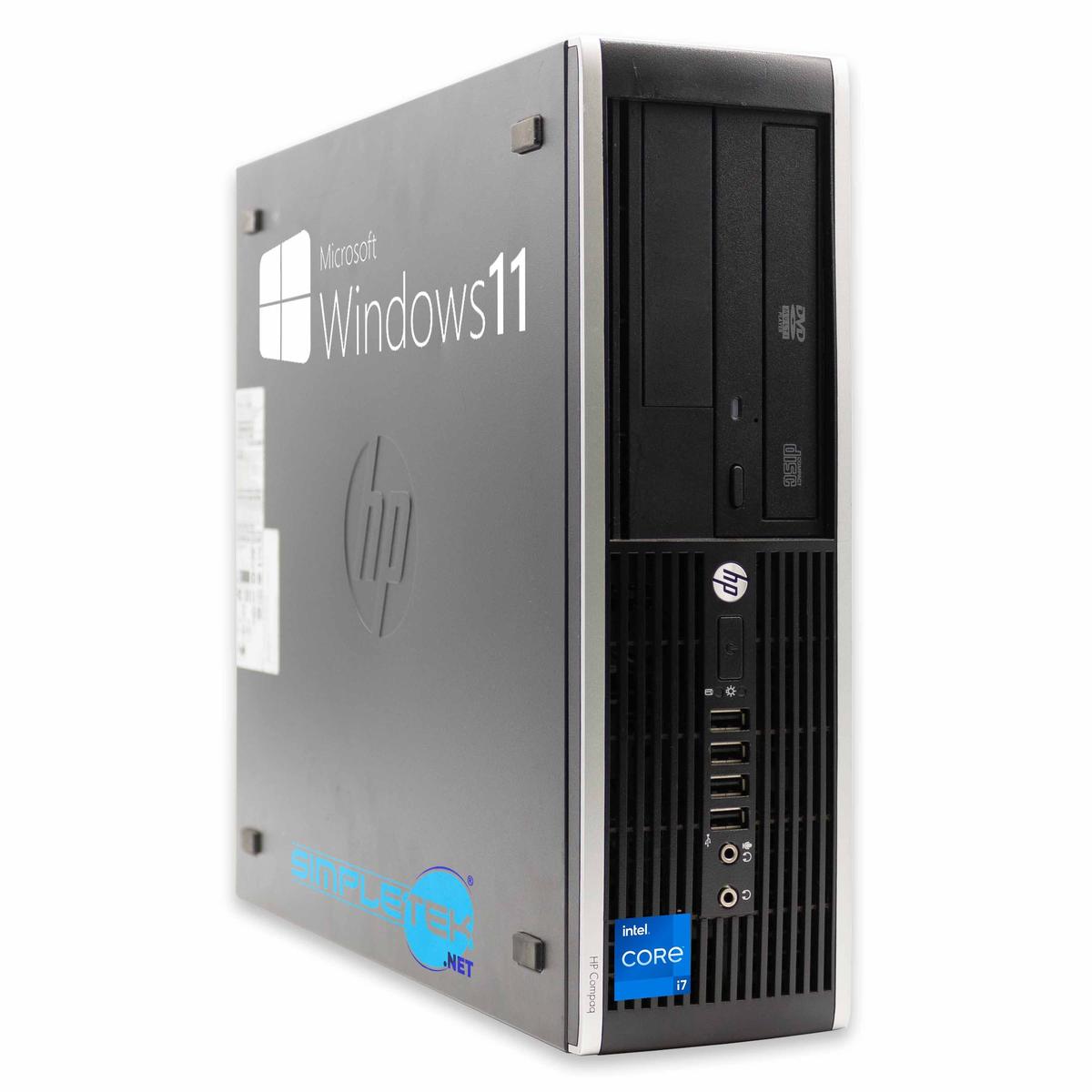HP 6300 SFF i7 WIN11 16GB 480GB 1TB 2GB GT710 Desktop PC RS232 Seriell Dvd-Rom