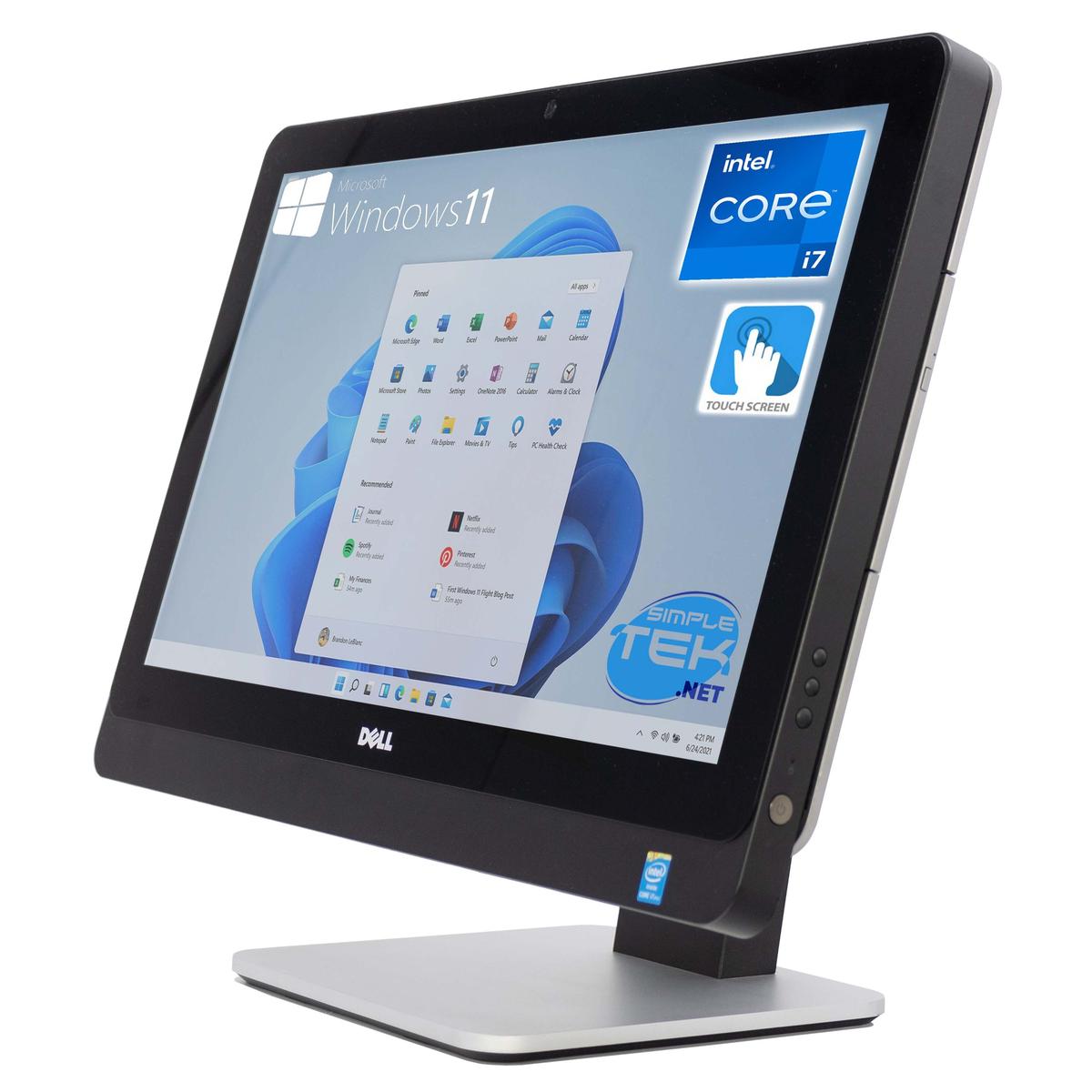 DELL 9020 23" i7 TOUT EN UN AIO 16 GO 960GB WINDOWS 11 ORDINATEUR DE BUREAU