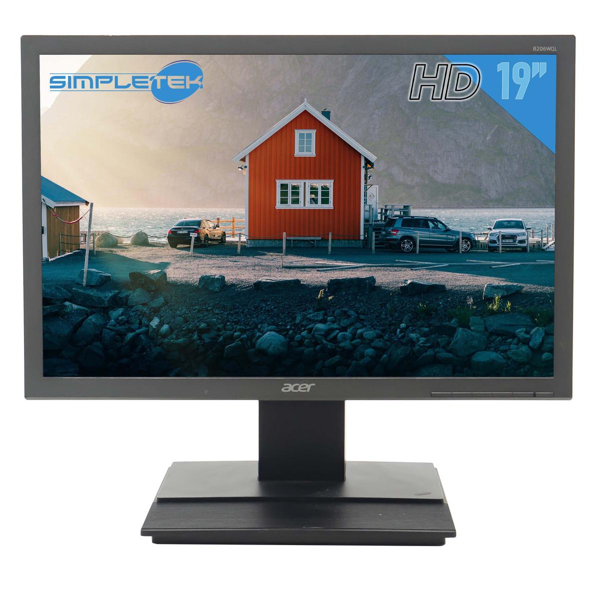 Acer B206WQL 20 " 16:10 Screen LCD Monitor Display Case DVR Desktop Computer PC - Picture 1 of 6