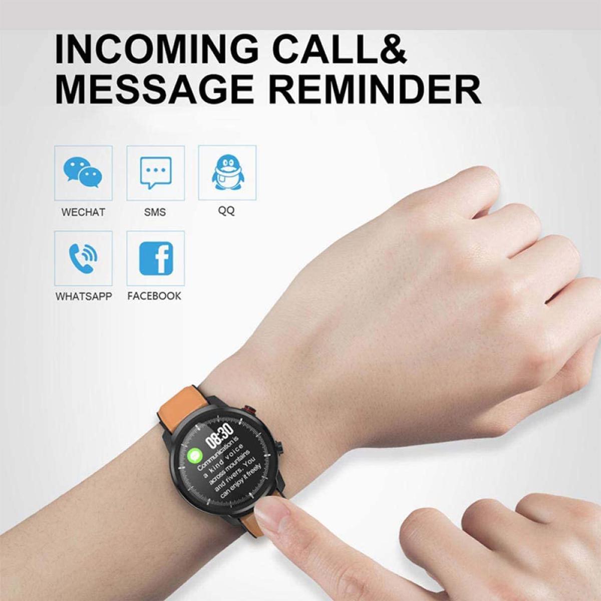 Smart Montre Sport L3 Cardiaque Podomètre Notifications IP68 Avec Bracelets - Photo 2 sur 5