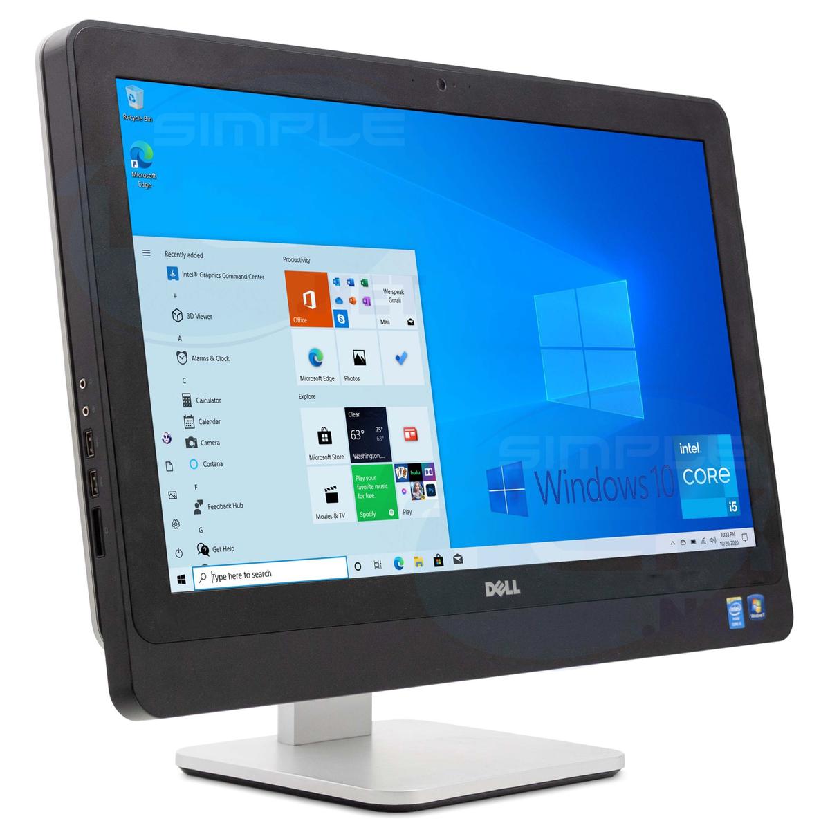 Dell 9020 23 " i5 Tout en Un Aio 4GB 240GB Windows 10 Ordinateur de Bureau'