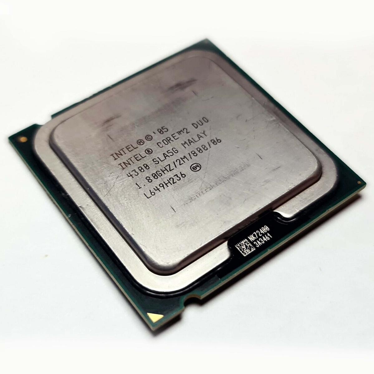 Pc Cpu Intel Core 2 Duo E4300 1.80GHz Sl9tb Lga775 Processore Socket Computer